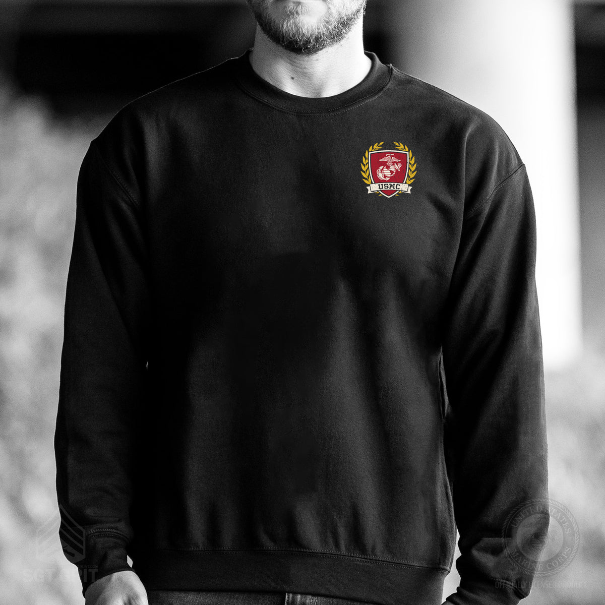 Collegiate Left Chest Crest Sweatshirt - SGT GRIT