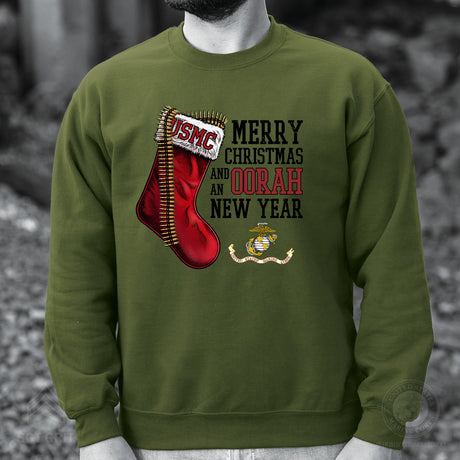 USMC Christmas Stocking Sweatshirt - SGT GRIT