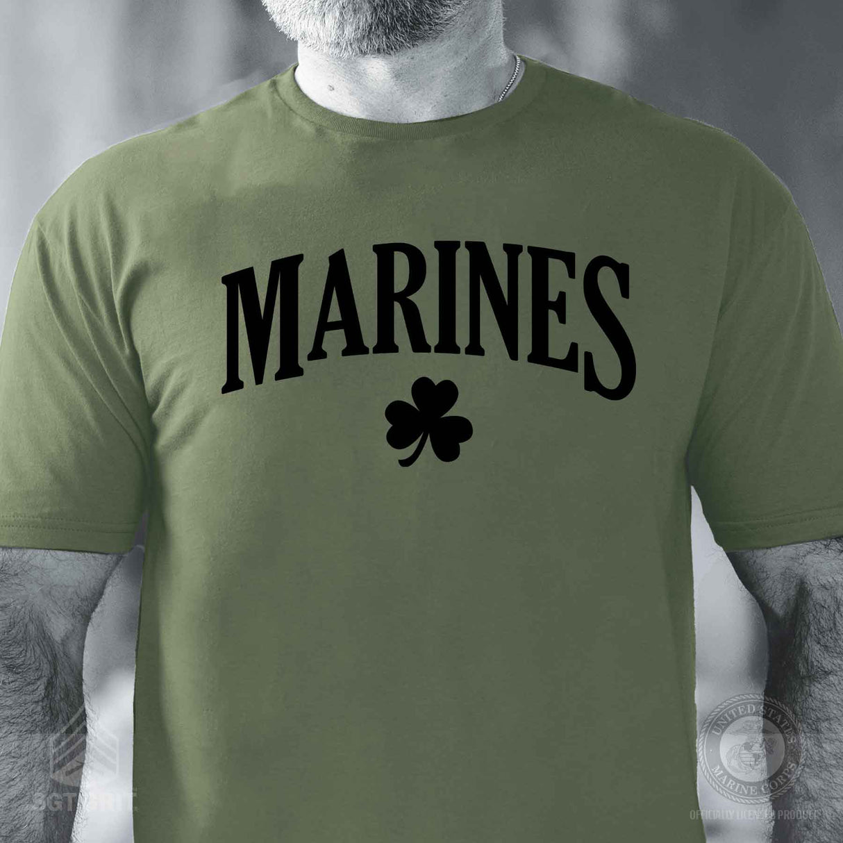 USMC Marines Shamrock T-Shirt - SGT GRIT