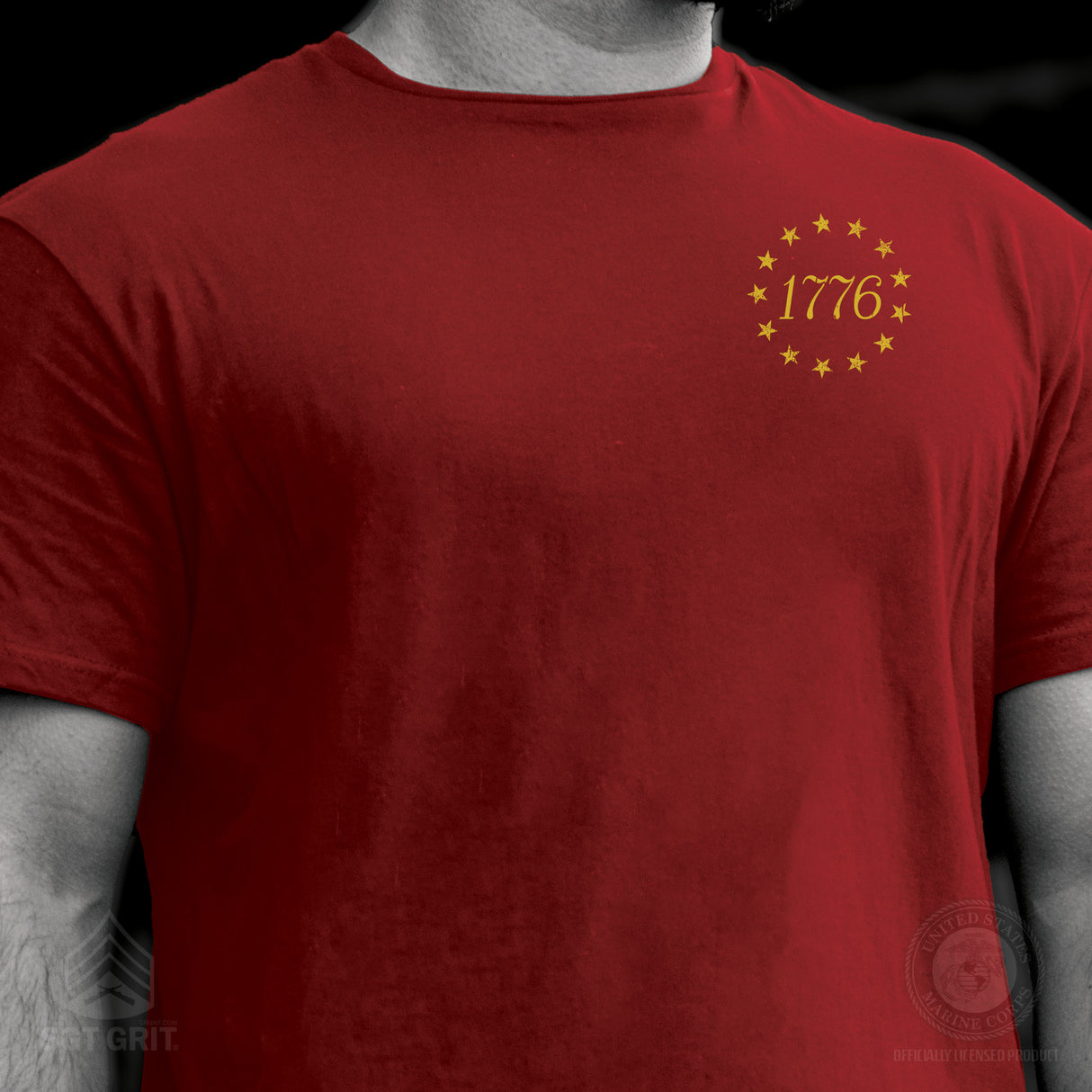 1776 Betsy Ross Flag T-Shirt - Back Design - SGT GRIT