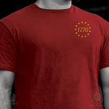 1776 Betsy Ross Flag T-Shirt - Back Design - SGT GRIT