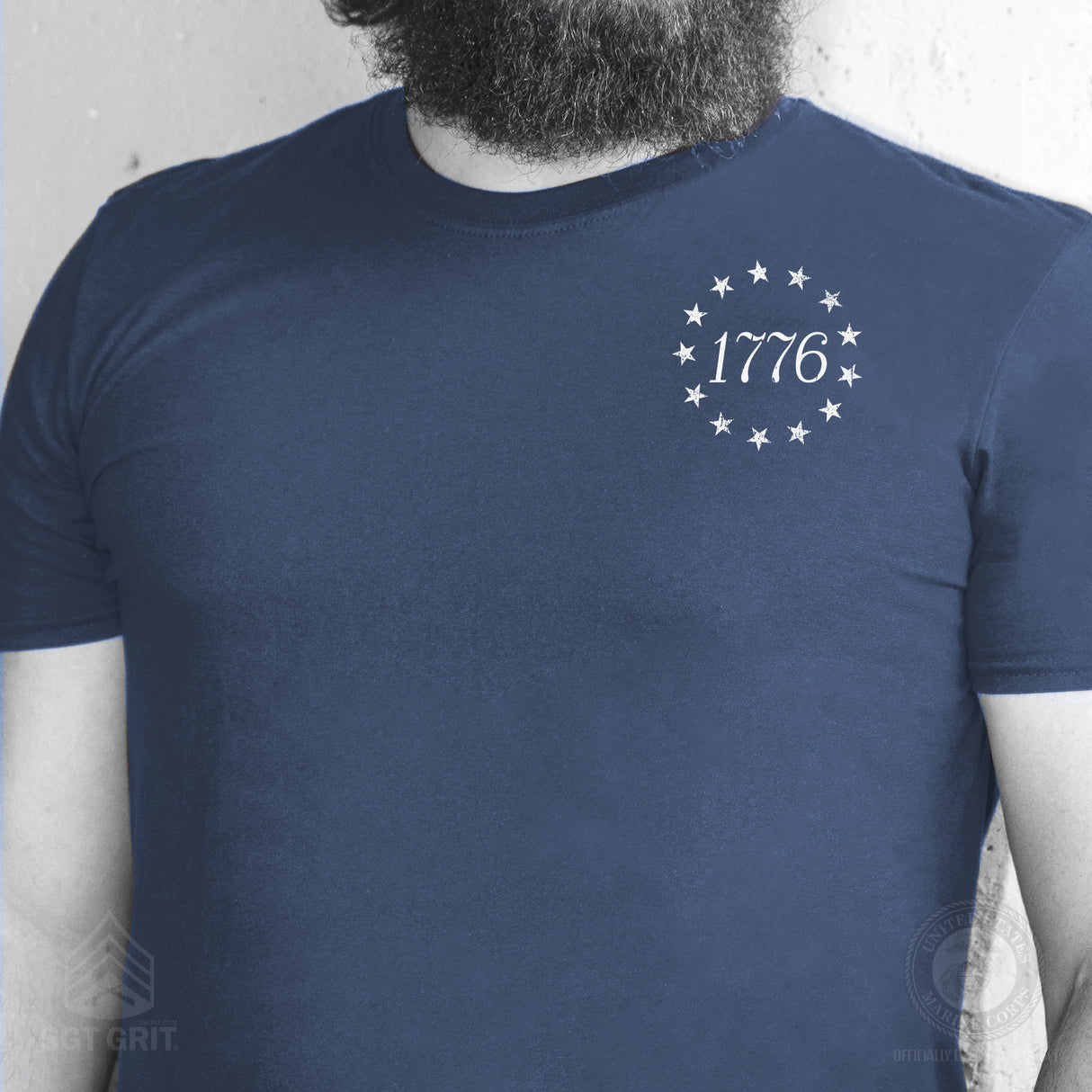 1776 Betsy Ross Flag T-Shirt - Back Design - SGT GRIT