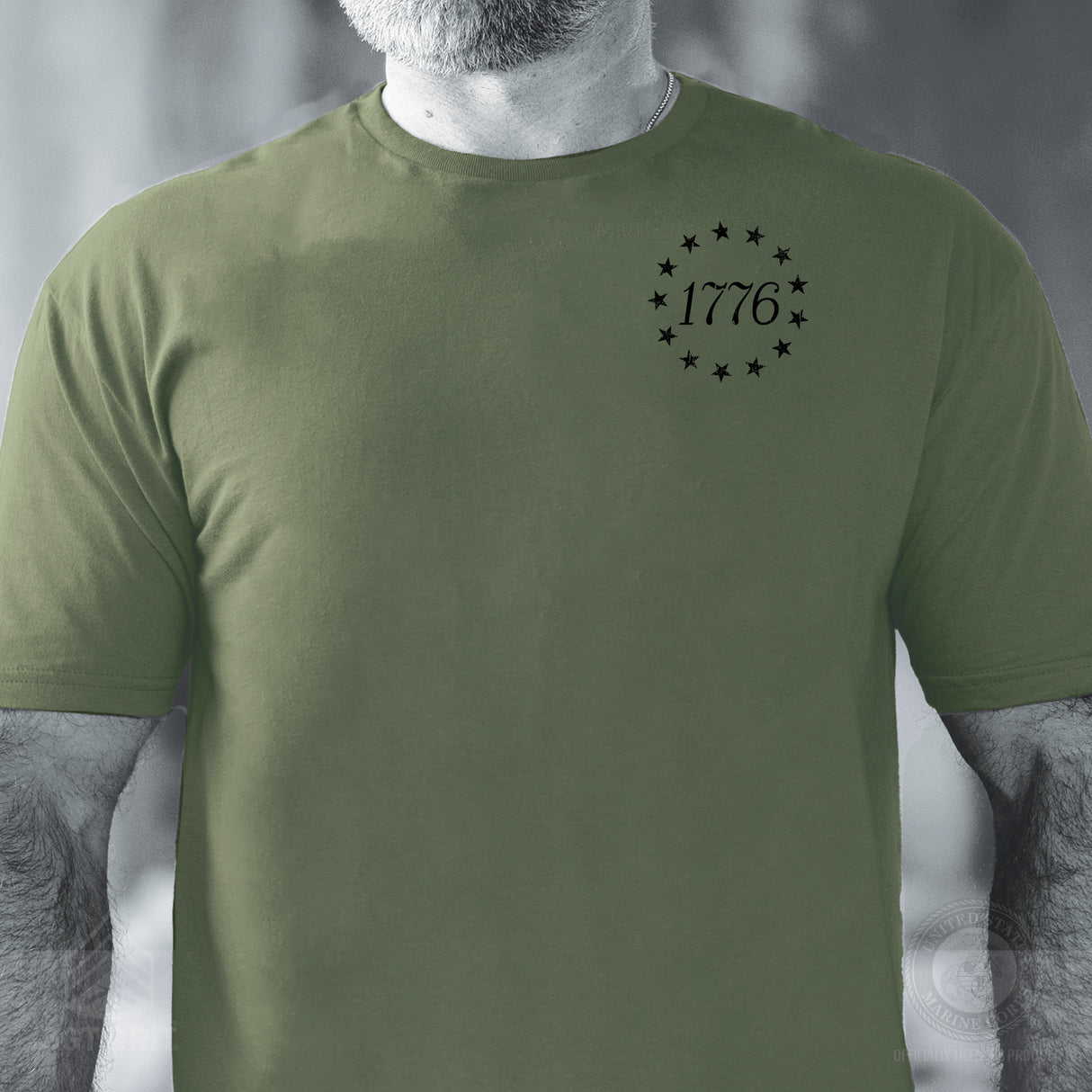 1776 Betsy Ross Flag T-Shirt - Back Design - SGT GRIT