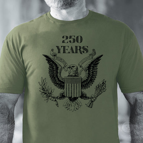 Vintage Eagle 250 Years T-Shirt- OD Green - SGT GRIT