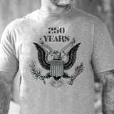 Vintage Eagle 250 Years T-Shirt- Gray - SGT GRIT