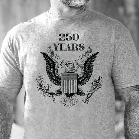 Vintage Eagle 250 Years T-Shirt- Gray - SGT GRIT