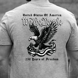 We The People 250 Years Eagle T-Shirt- Back Design - SGT GRIT