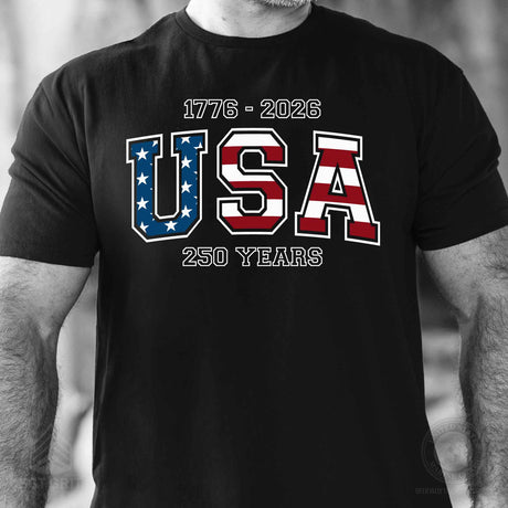 USA 250 Years Flag T-Shirt - SGT GRIT