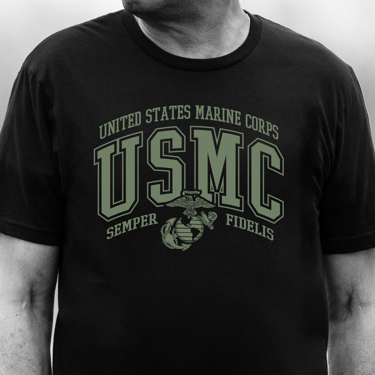 USMC Bold Collegiate T-Shirt - SGT GRIT