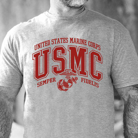 USMC Bold Collegiate T-Shirt - SGT GRIT