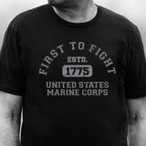 First to Fight Collegiate USMC T-Shirt - SGT GRIT