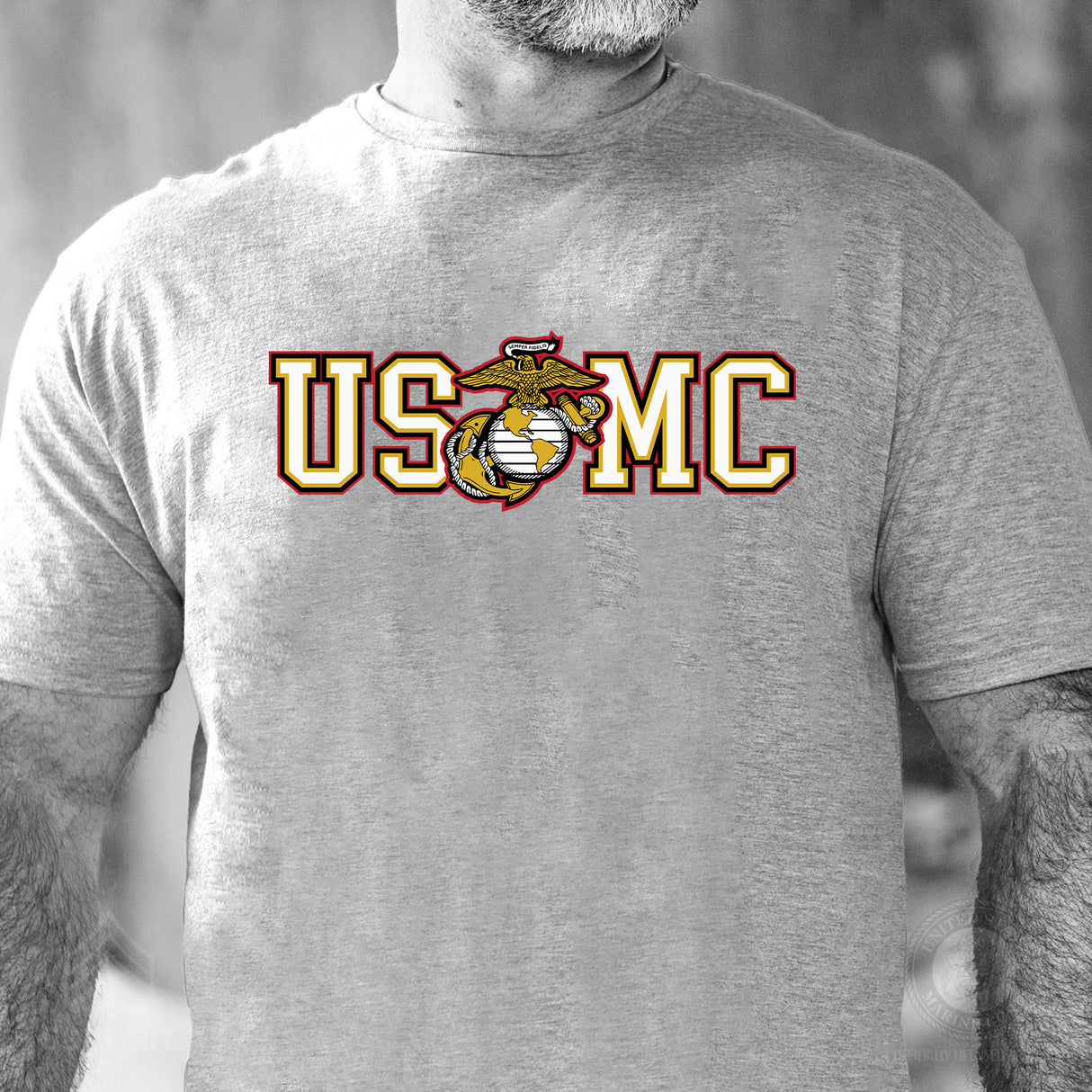 USMC Collegiate EGA T-Shirt - SGT GRIT