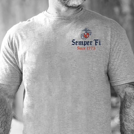 USMC Battle Ready ’75 T-Shirt – Back Design - SGT GRIT