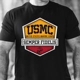 USMC Hexagon Badge T-Shirt - SGT GRIT
