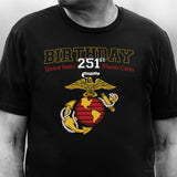 USMC 251st Birthday T-Shirt - SGT GRIT