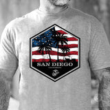 USMC Bootcamp Hexagon T-Shirt – Grey - SGT GRIT
