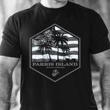 USMC Bootcamp Hexagon T-Shirt - Black - SGT GRIT