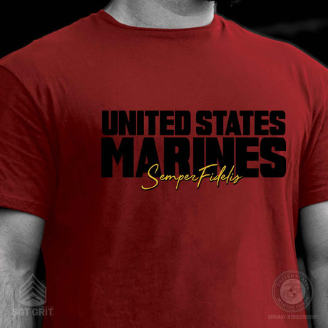 United States Marine Corps Semper Fidelis T-Shirt - SGT GRIT