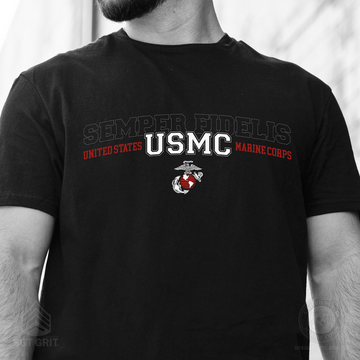 Semper Fidelis United States Marine Corps T-Shirt - SGT GRIT