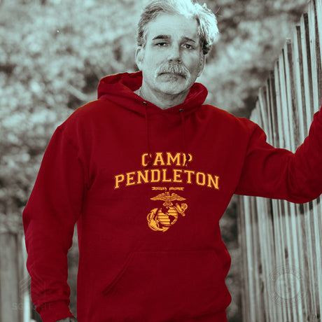 Marine Corps Base Collegiate EGA Hoodie - SGT GRIT