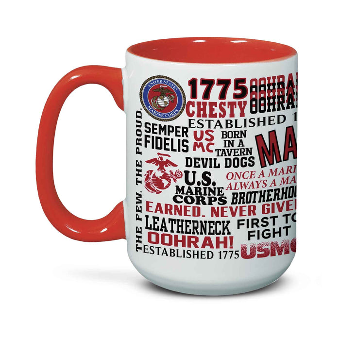 Marine Corps Word Wrap Mug - SGT GRIT