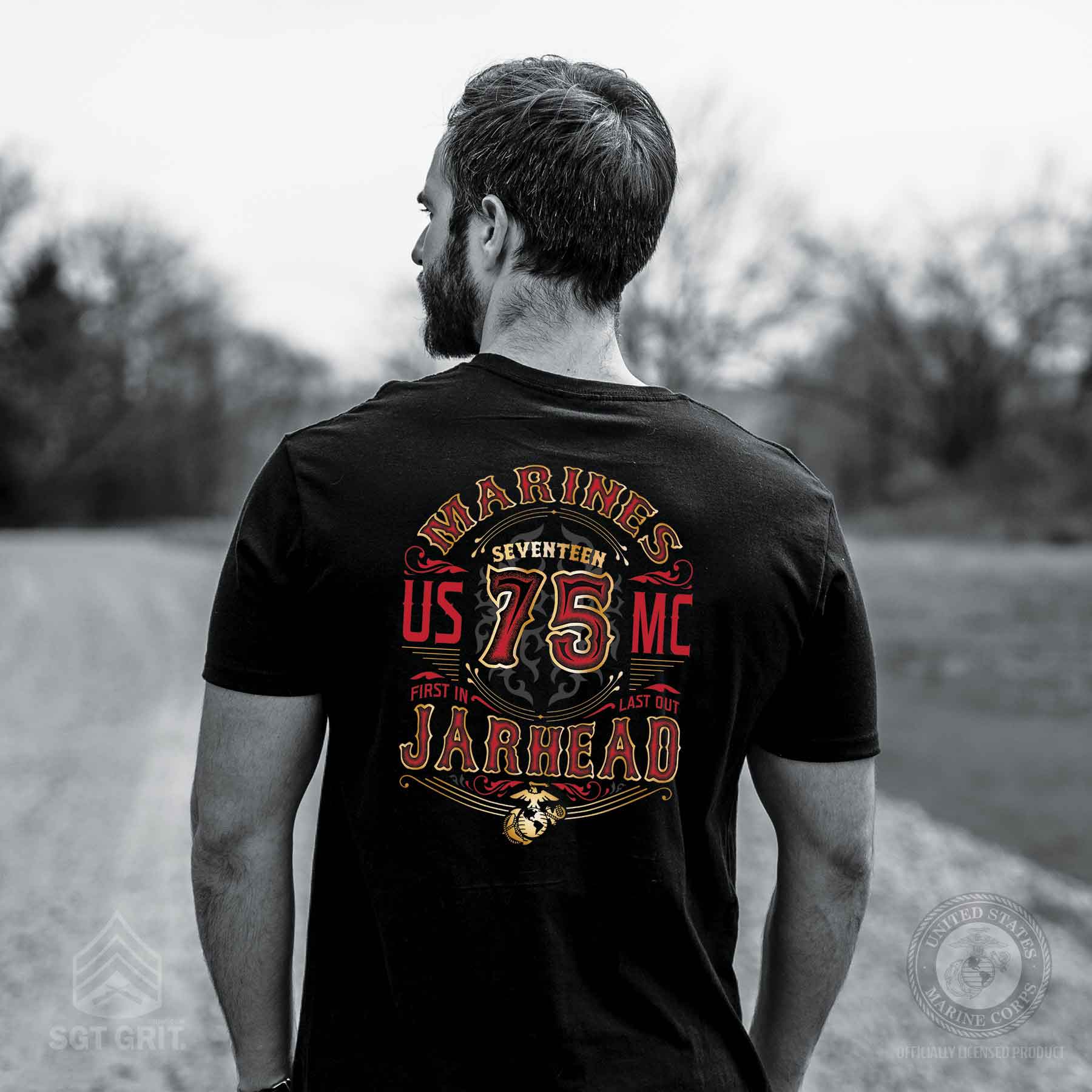 Western Jarhead Back With Front Pocket T-shirt – SGT GRIT