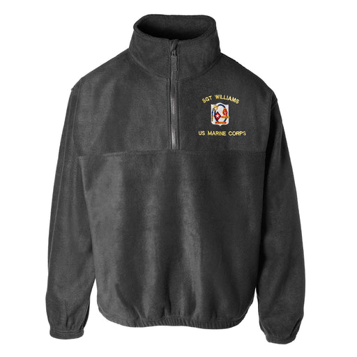 1st Battalion 6th Marines Embroidered Fleece 1/4 Zip - SGT GRIT