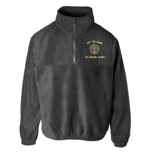 1st LAR Battalion Embroidered Fleece 1/4 Zip - SGT GRIT