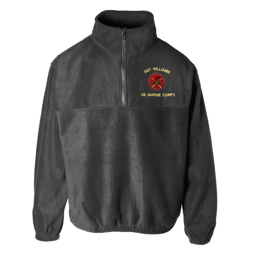 1st Force Recon FMF PAC Embroidered Fleece 1/4 Zip - SGT GRIT