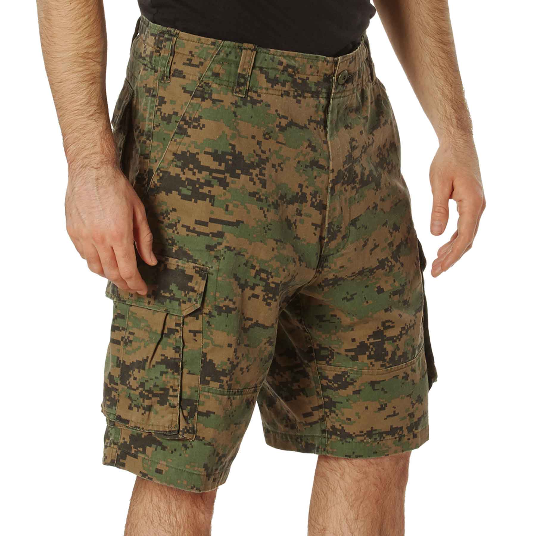 WOODLAND DIGITAL CAMO CARGO SHORTS – SGT GRIT