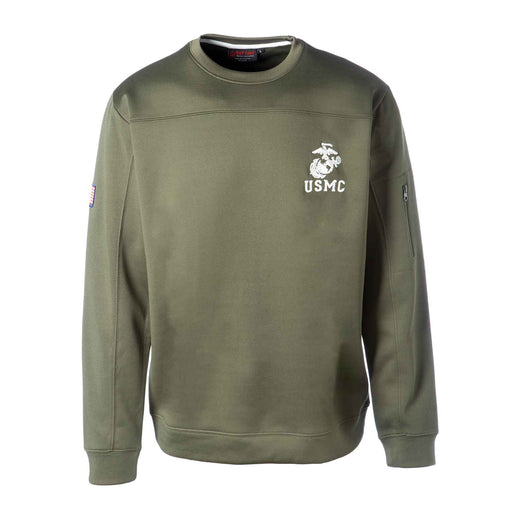 USMC Crew Neck Sweatshirt- OD Green - SGT GRIT
