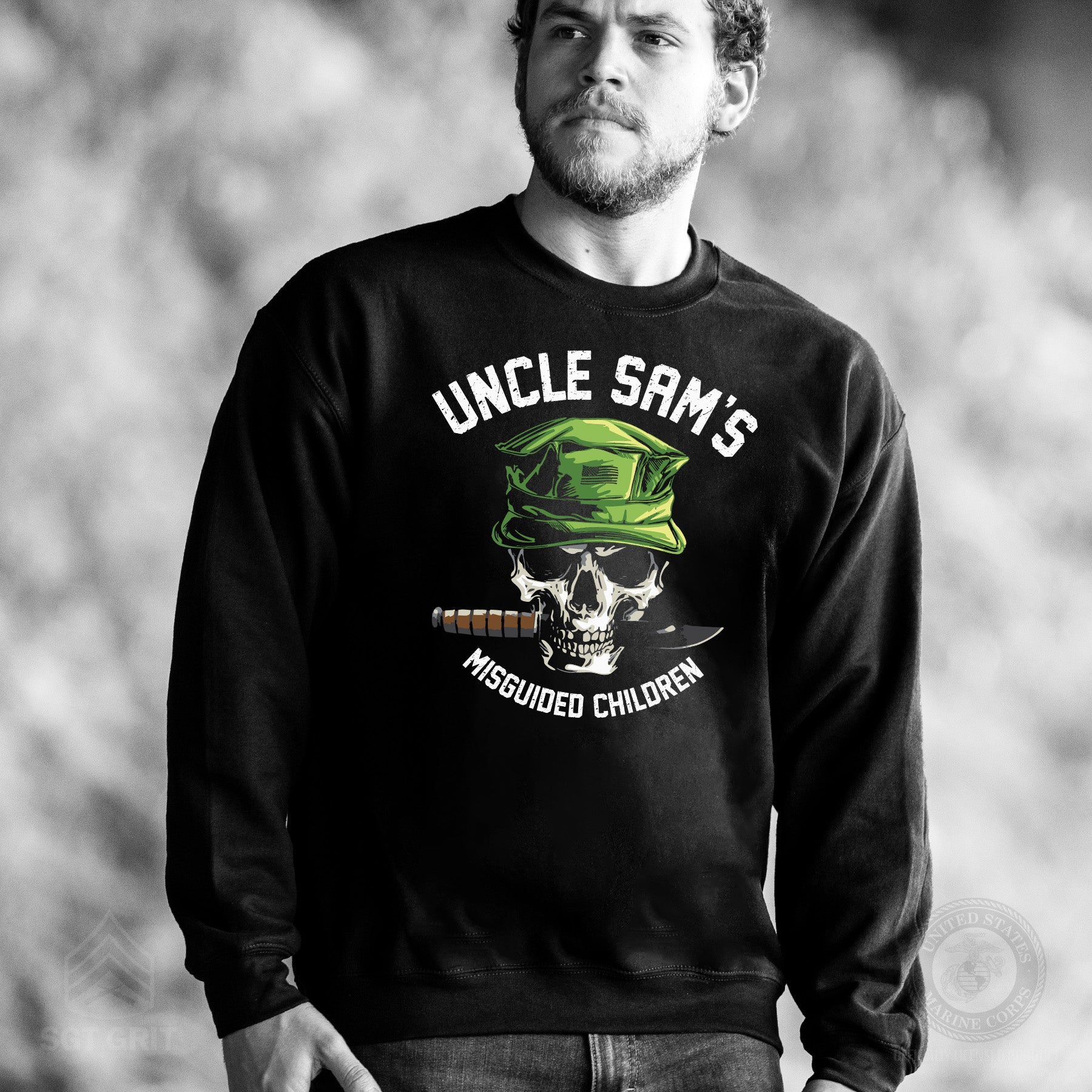 Uncle Sam's Misguided Children Sweatshirt – Hardcore USMC Style