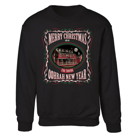 USMC Tun Tavern Christmas Sweatshirt- Black - SGT GRIT