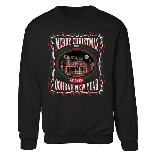 USMC Tun Tavern Christmas Sweatshirt- Black - SGT GRIT