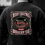 USMC Tun Tavern Christmas Sweatshirt Back Design- Black - SGT GRIT