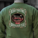 USMC Tun Tavern Christmas Sweatshirt Back Design- OD Green - SGT GRIT