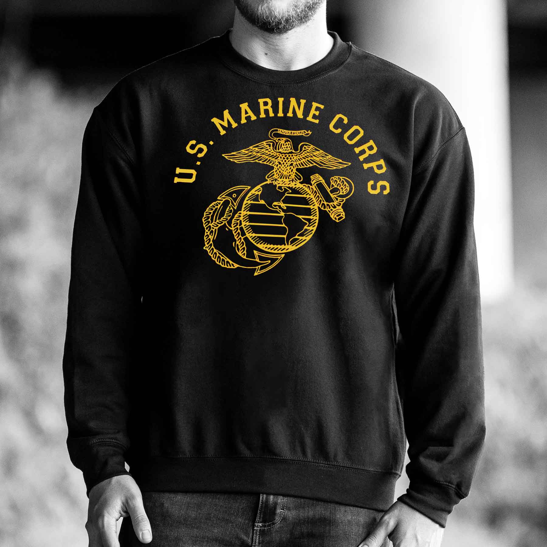 U.S. Marine Boot Camp Fleece Crewneck | USMC Sweatshirt – SGT GRIT