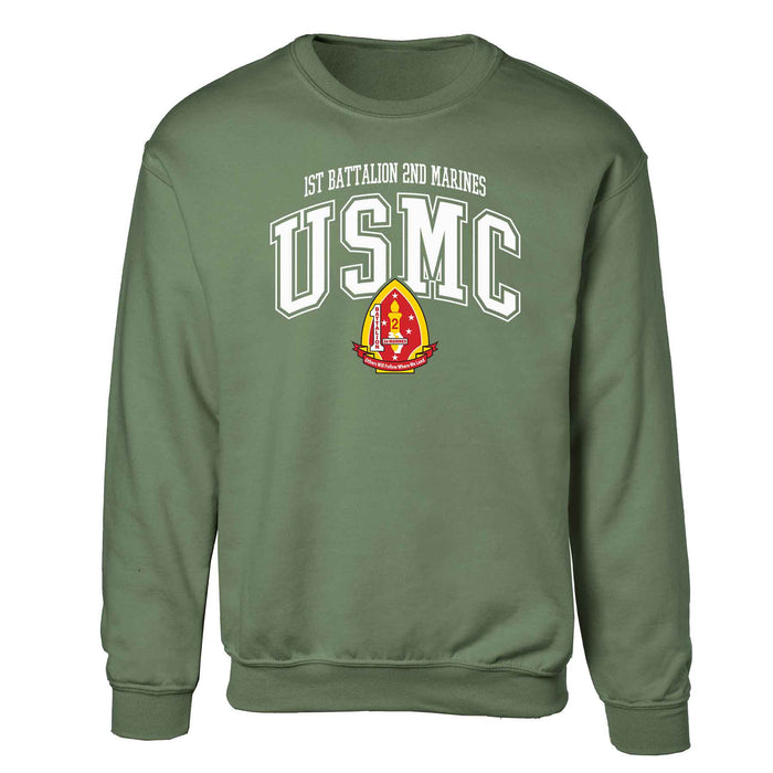 1st Battalion 2nd Marines Arched Sweatshirt - SGT GRIT