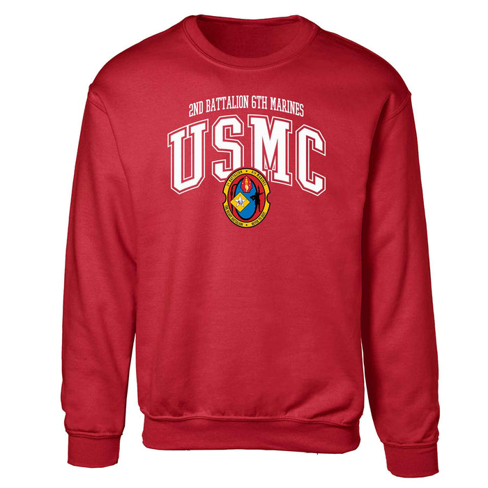 2nd Battalion 6th Marines Arched Sweatshirt - SGT GRIT