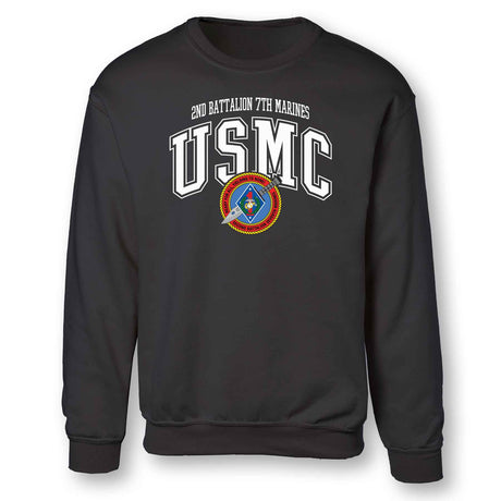 2nd Battalion 7th Marines Arched Sweatshirt - SGT GRIT