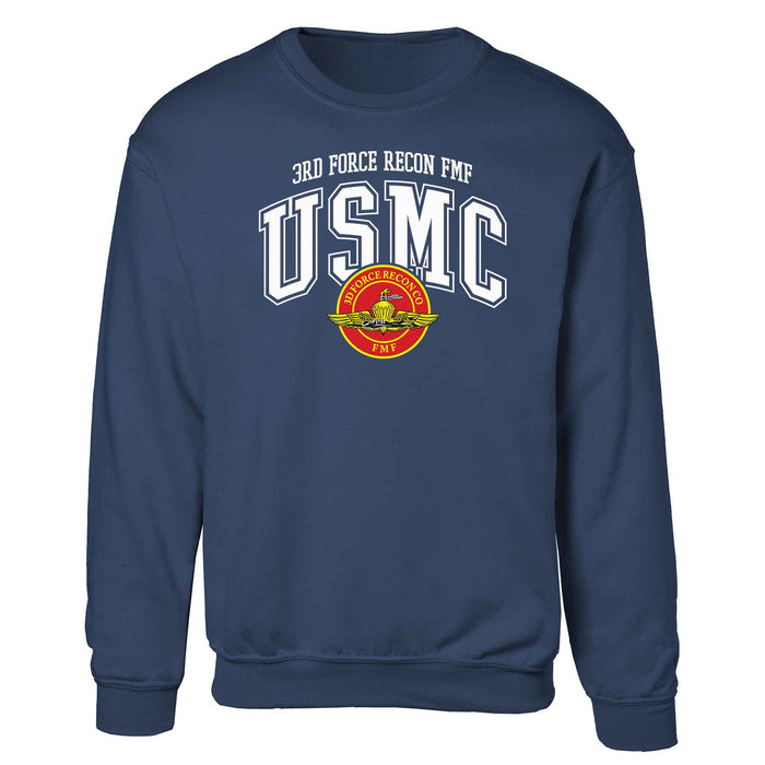 3rd Force Recon FMF Arched Sweatshirt - SGT GRIT