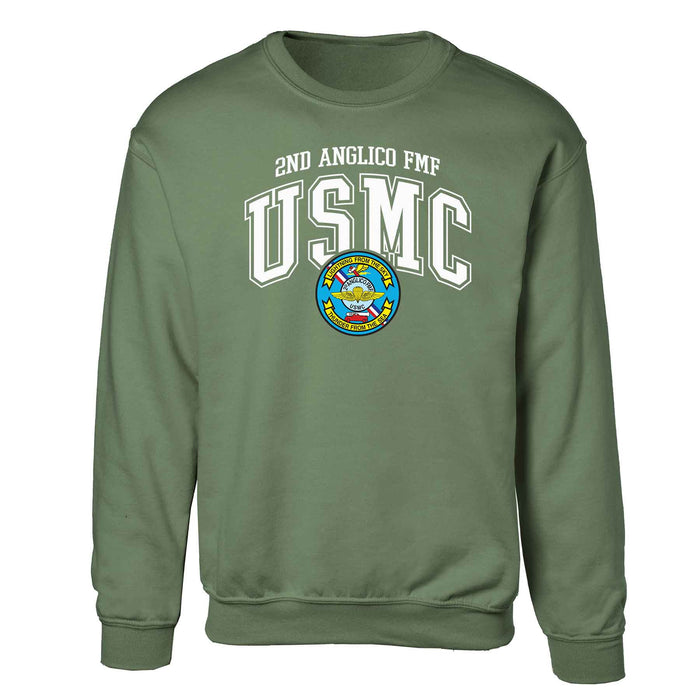 2D Anglico FMF Arched Sweatshirt - SGT GRIT