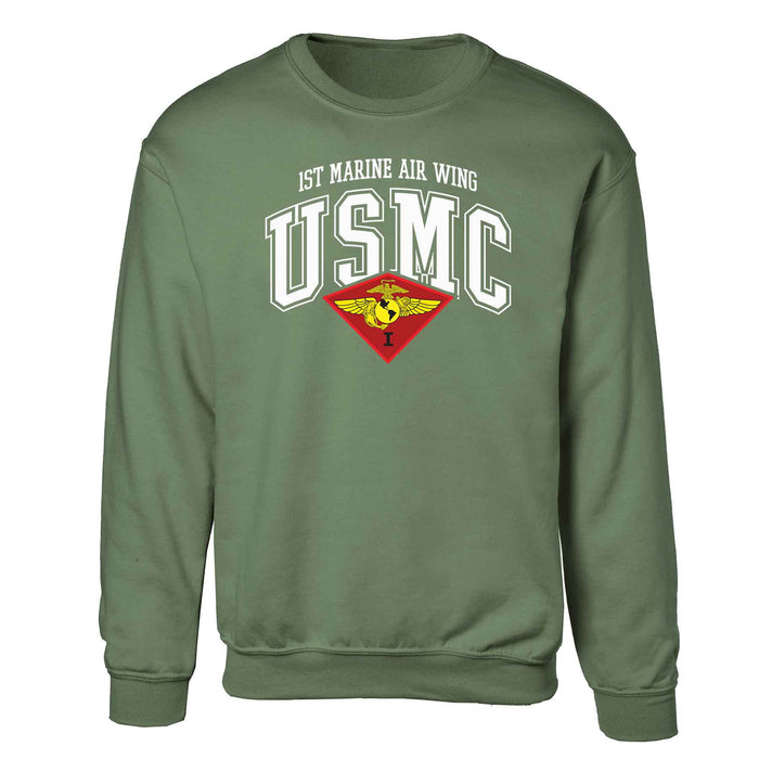 1st Marine Air Wing Arched Sweatshirt - SGT GRIT