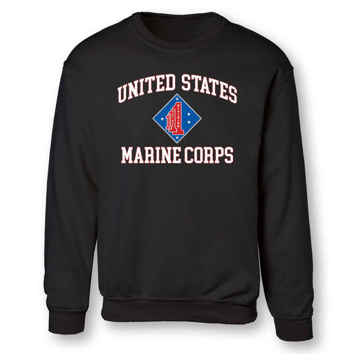 1st Battalion 1st Marines USMC Sweatshirt - SGT GRIT