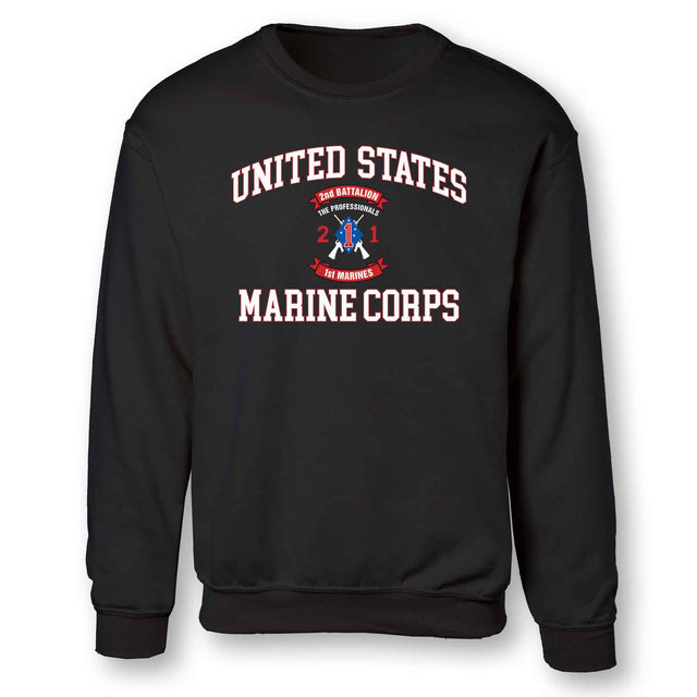 2nd Battalion 1st Marines USMC Sweatshirt - SGT GRIT
