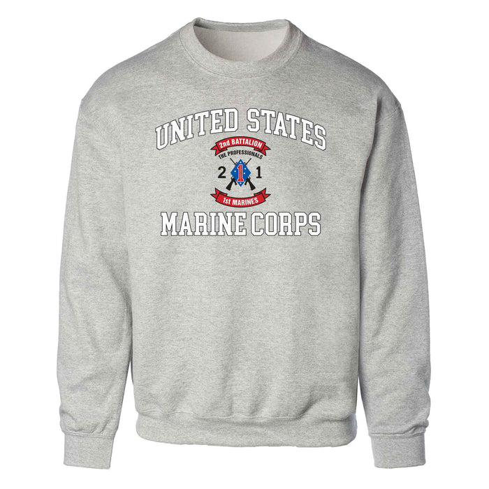 2nd Battalion 1st Marines USMC Sweatshirt - SGT GRIT