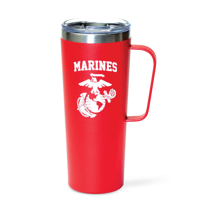 Marines Red Stainless Steel Travel Mug - SGT GRIT