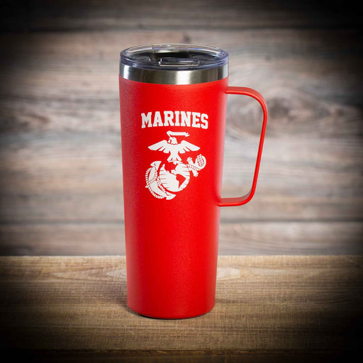 Marines Red Stainless Steel Travel Mug - SGT GRIT
