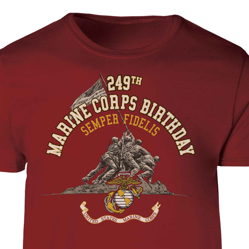 USMC 249th Birthday T-shirt - Front - SGT GRIT