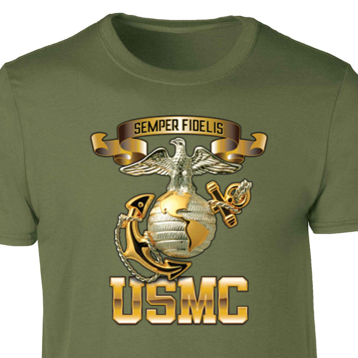 USMC Metallic EGA T-shirt - SGT GRIT